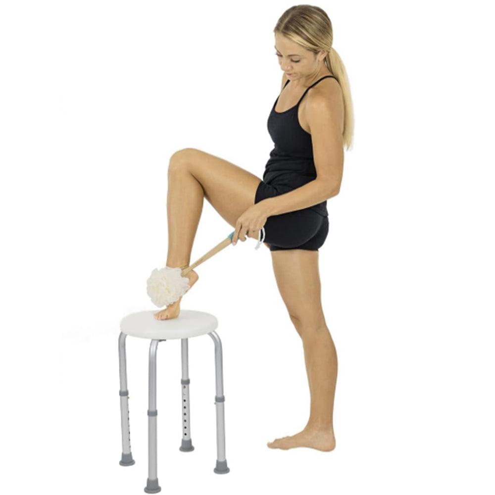 Adjustable Shower Stool Bench Round Bath Seat Chair for Elderly