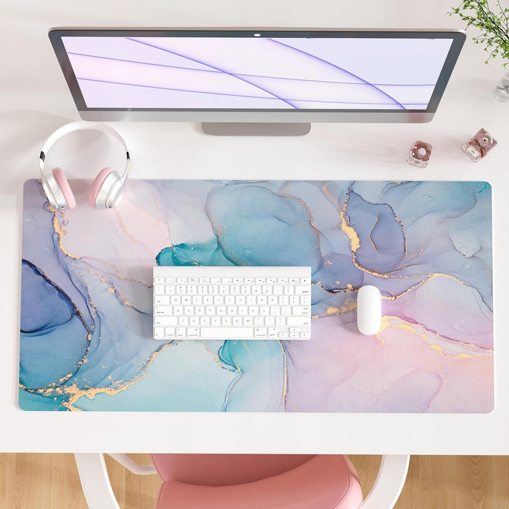 Large Mouse Pad Desk Mat for Desktop Protector Writing Pad for School Office-purple