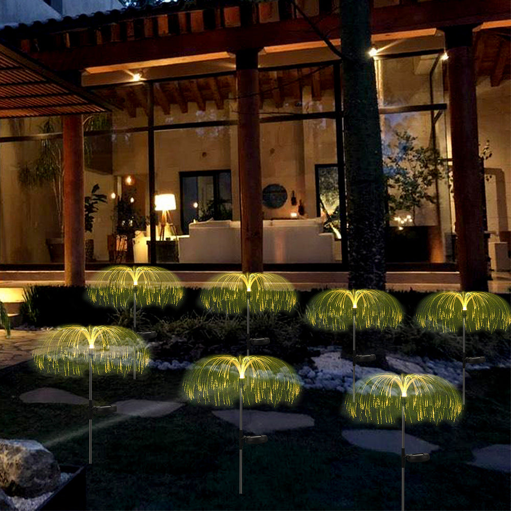 Solar Pathway Lights 4Pcs Solar Ground Lights Outdoor Garden Decor Lamp -Warm White