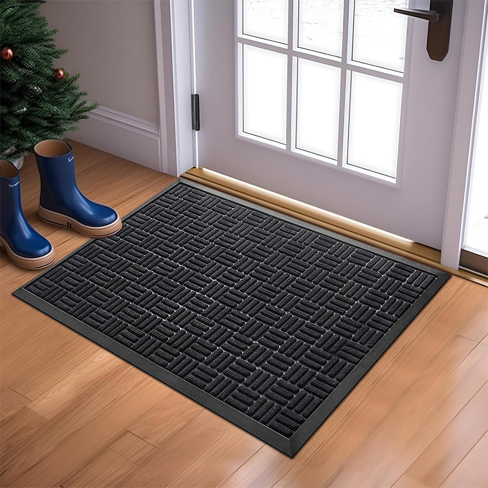 45 x 75 cm Non-Slip Door Mat Entrance Mat-Black