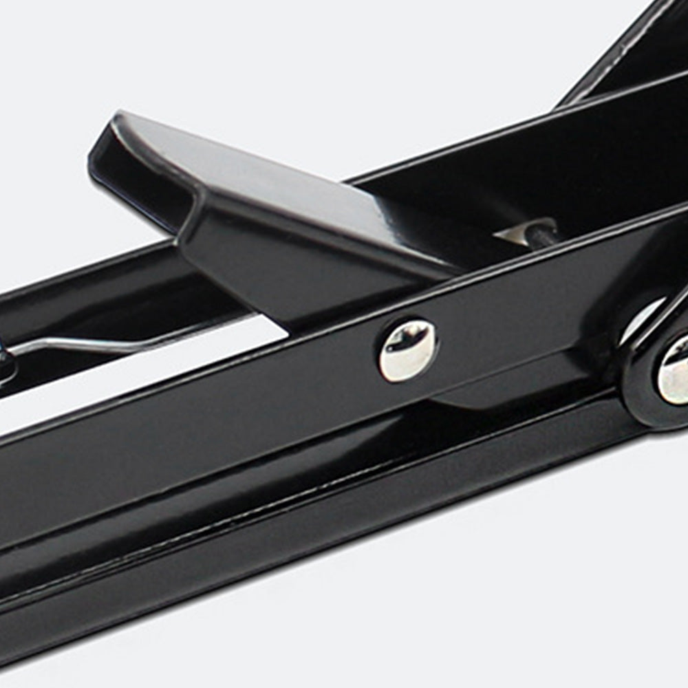 2Pcs 90 Degree Foldable Metal Shelf Brackets-Black