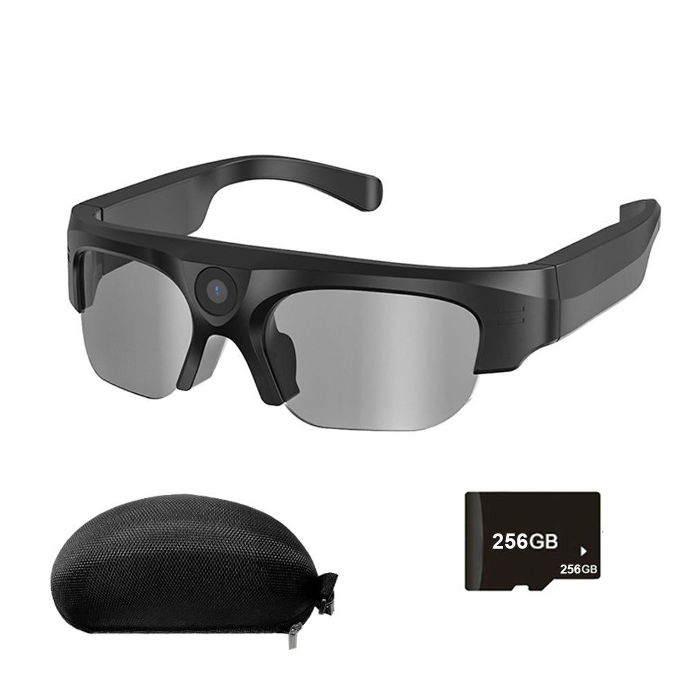 4K HD Sunglasses Camera Bluetooth Sunglasses for Outdoor Sports with 256G TF Card