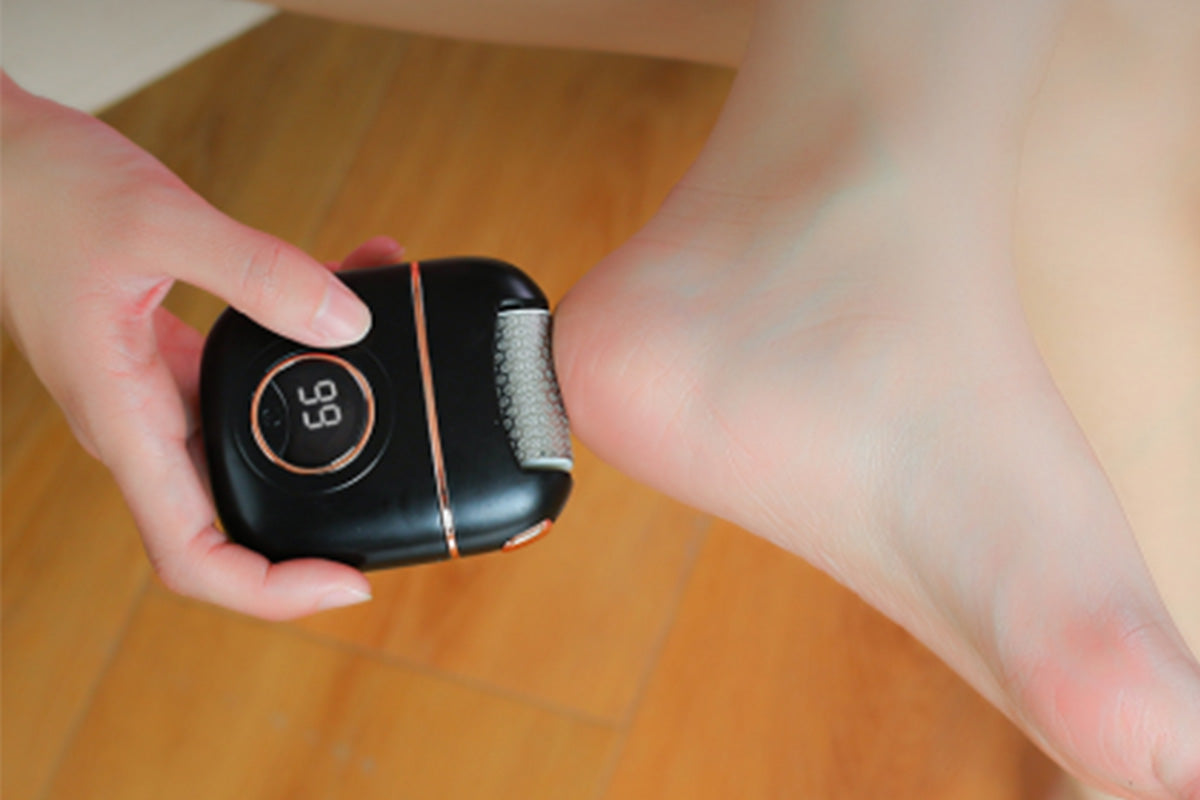 Rechargeable Digital Display Callus Remover Foot File Foot Repair And Grinding Device Feet Callus Remover-Black