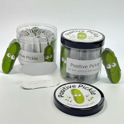 60PCS Positive Pickles Affirmation Cards Jar ¨C Motivational Gift for Women and Teens Style 1