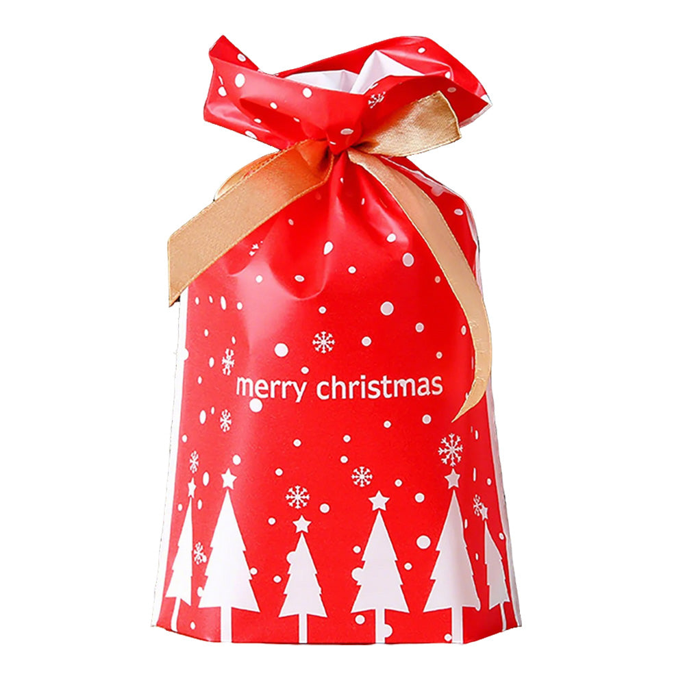 50PCS Christmas Candy Treat Bags Gift Wrapping Drawstring Bags for Holiday Parties Style 3