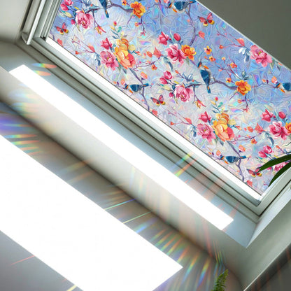 2Pcs Glass Window Privacy Static Cling Frosted Sticker Covering Film Style 2