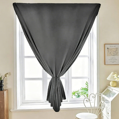 No Drill Adhesive Blackout Curtains-Grey