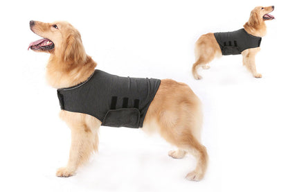 Dog?Anxiety?Jacket?Vest?Adjustable?Shirts?Calming?Pet?Emotional?Dogs?Clothing-Dark blue