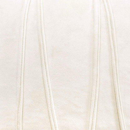 2PCS Velvet Stripe Cushion Covers Decorative Throw Pillow Cases for Sofa & Home Decor Beige