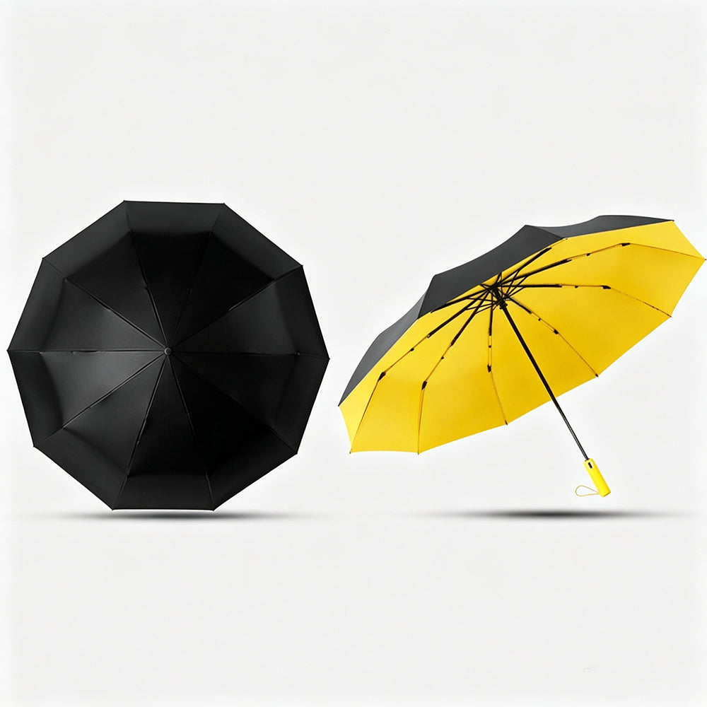 Portable Windproof Folding Umbrella- Yellow