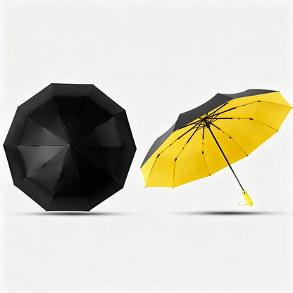 Portable Windproof Folding Umbrella- Yellow