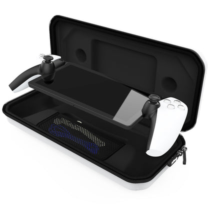Portable Handheld Storage Case Protective Carry Bag for PS5 Portal Travel Use-White