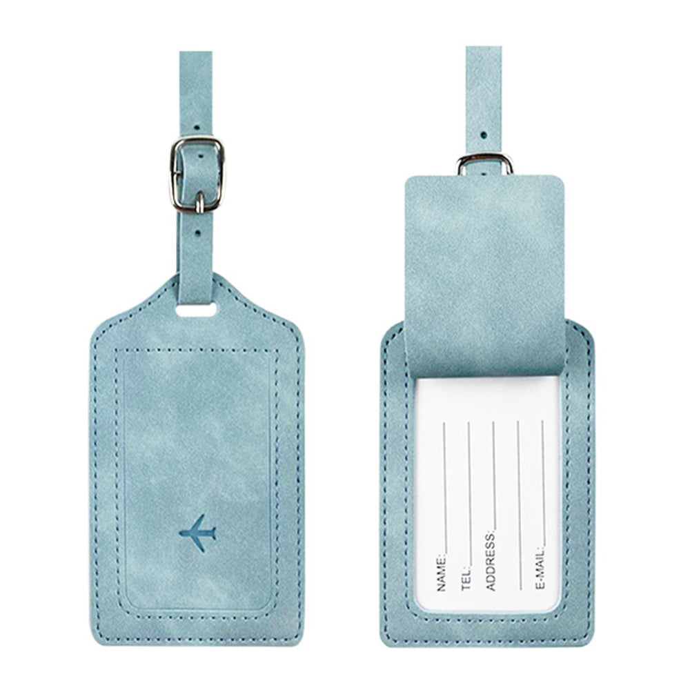 RFID Shield Passport Holder and Luggage Tag Set - Light Blue