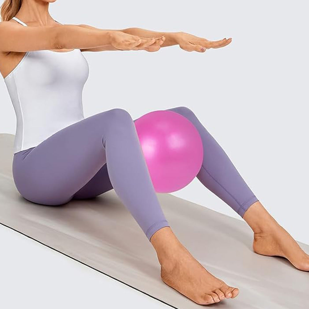 13PCS Home Pilates Essentials Kit ¨C Includes Yoga Ball Resistance Band and Pilates Ring Pink