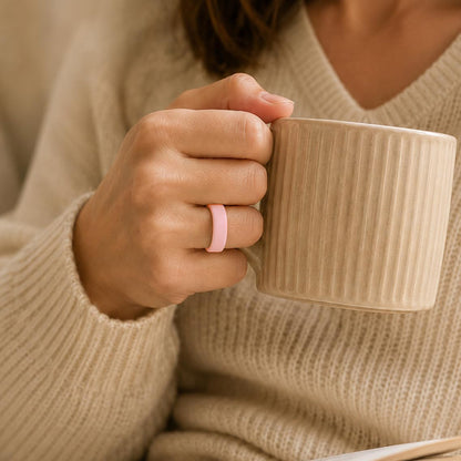 2Piece Ring Covers Compatible with Oura Ring 5-Pink