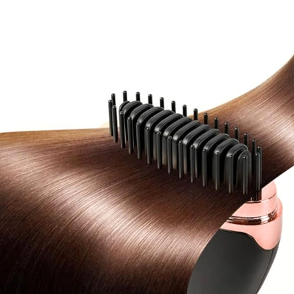 Rechargeable Portable Mini Straight Hair Comb-Black
