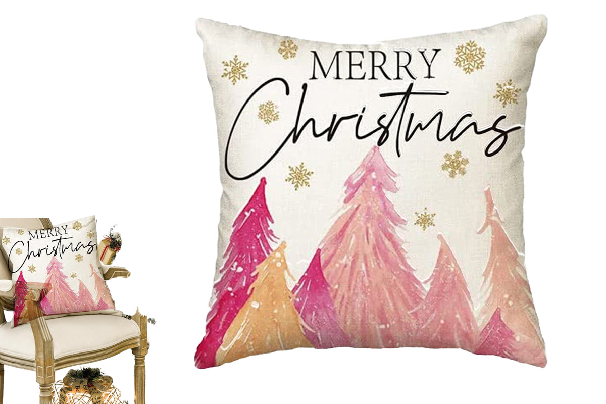 Christmas Pillowcase for Living Room Sofa Home Bedroom Decoration-Merry Christmas