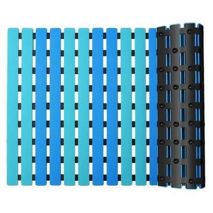 40x63 cm Bath Mat with Strong Suction Cups-Blue