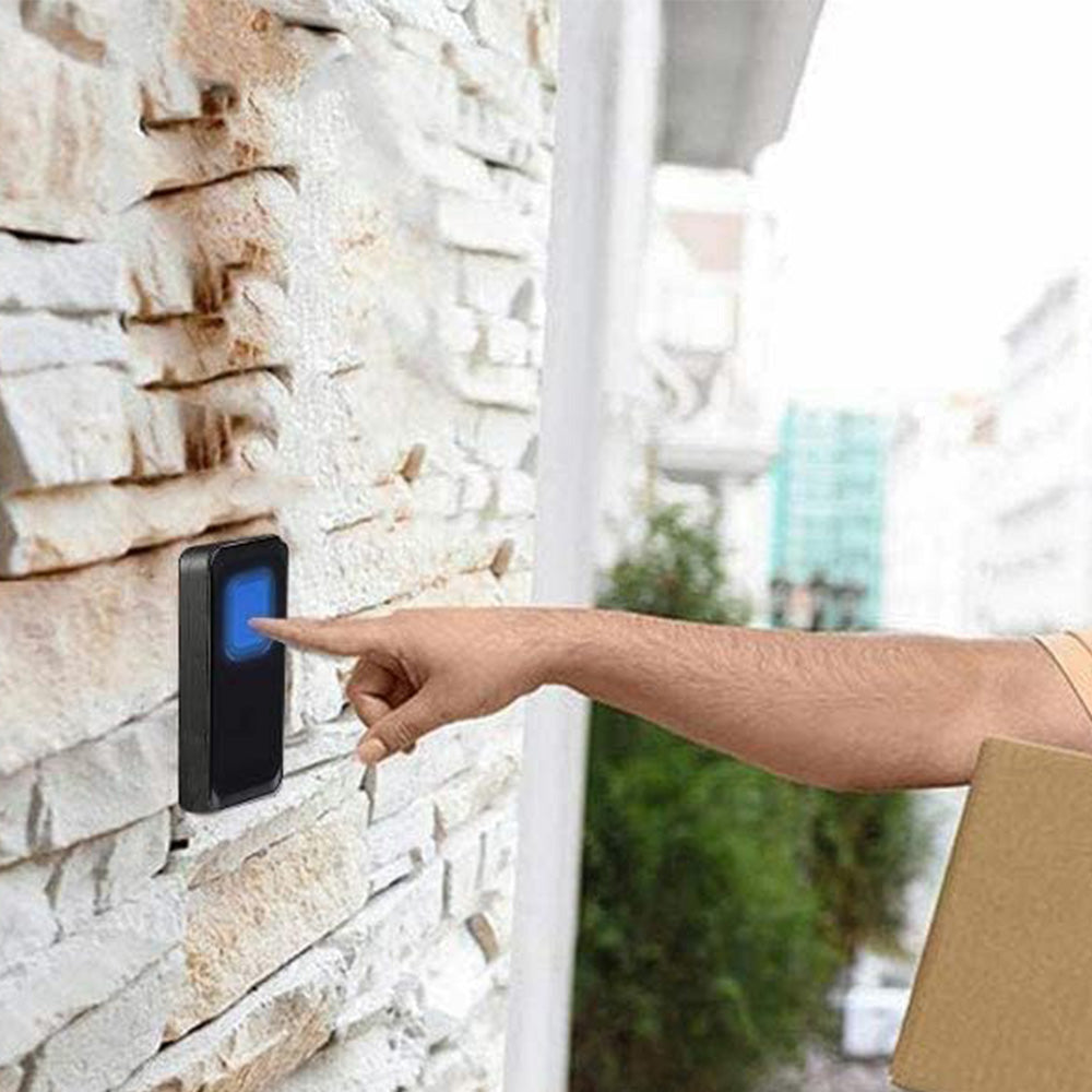 300M Range Wireless Doorbell Kit 5 Levels Volume and 55 Chimes Adjustable for Home Business