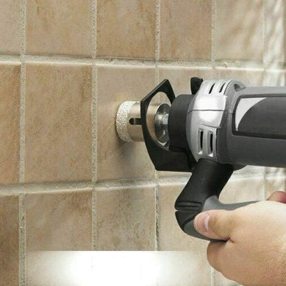 15 PCS Drill Bit Set for Glass Tile  Precision Hole Saws 0.6-0.05cm