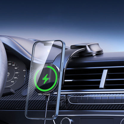 15W Wireless Car Mount Charger Car 360 Degree Rotating Phone Holder for Wireless Charging Phone