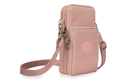 Small Crossbody Bag for Women Cell Phone Purses Wallet Travel Pouch Shoulder Bag-Pink