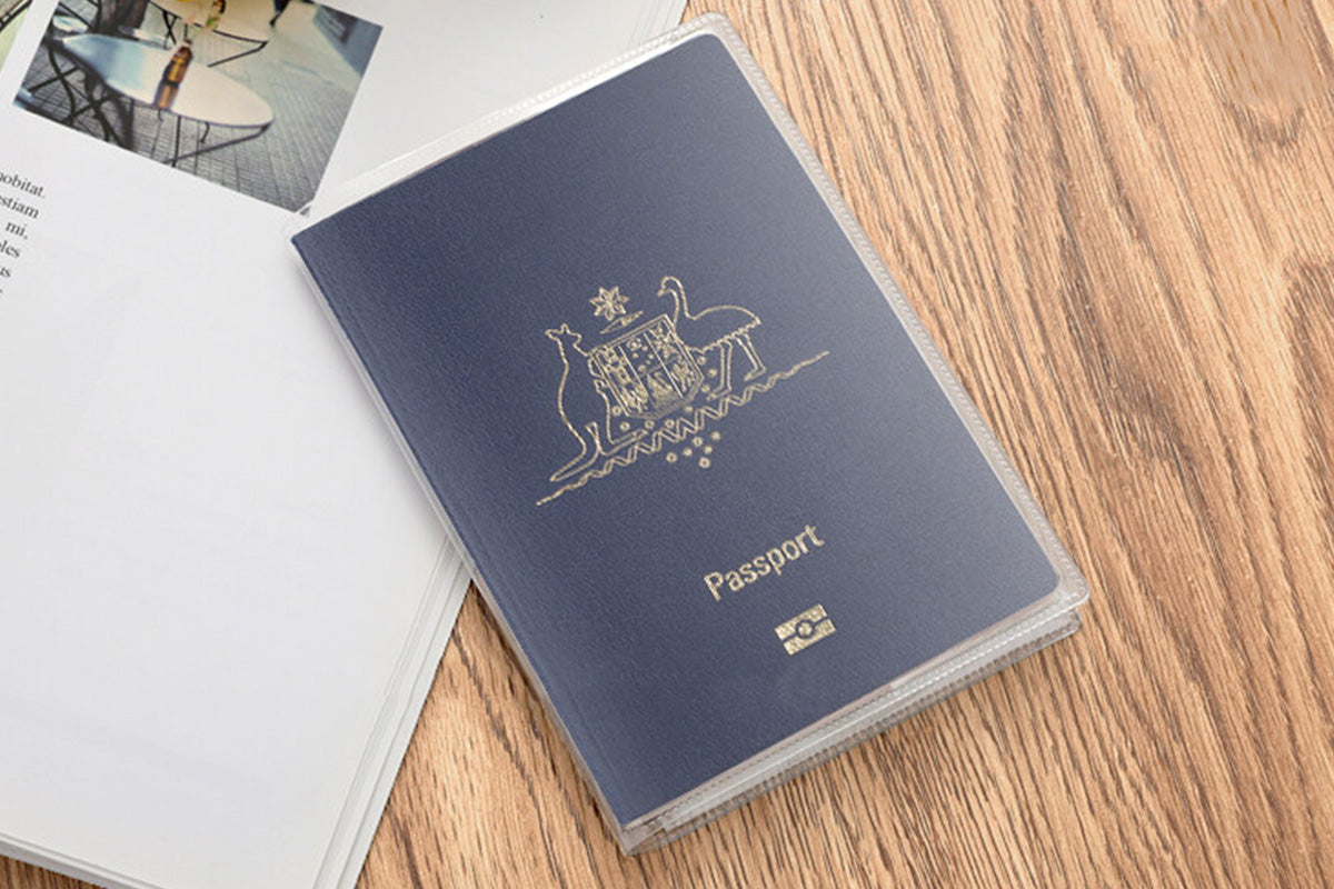 5 Piece Clear Passport Cover Protector Case