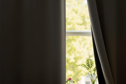 2 Pack 100 Percent Blackout Curtains - Beige