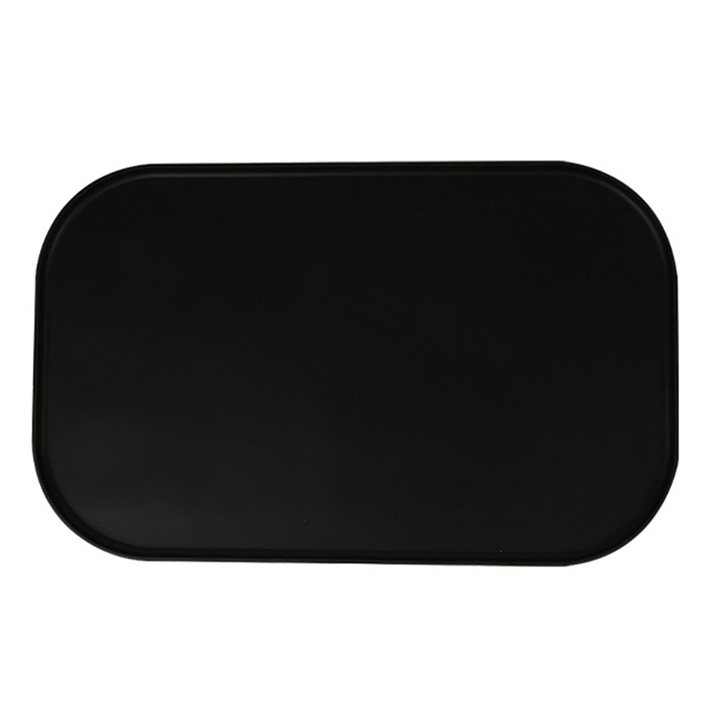 Silicone Pet Feeding Mat Raised Edge Anti-Spill Washable Non-Slip Placemat-Black