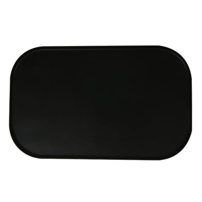 Silicone Pet Feeding Mat Raised Edge Anti-Spill Washable Non-Slip Placemat-Black