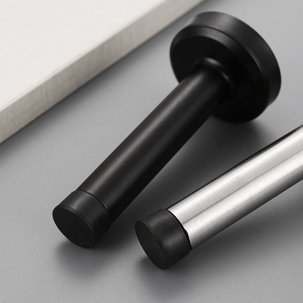 4 Pack Stainless Steel Door Stop-Black