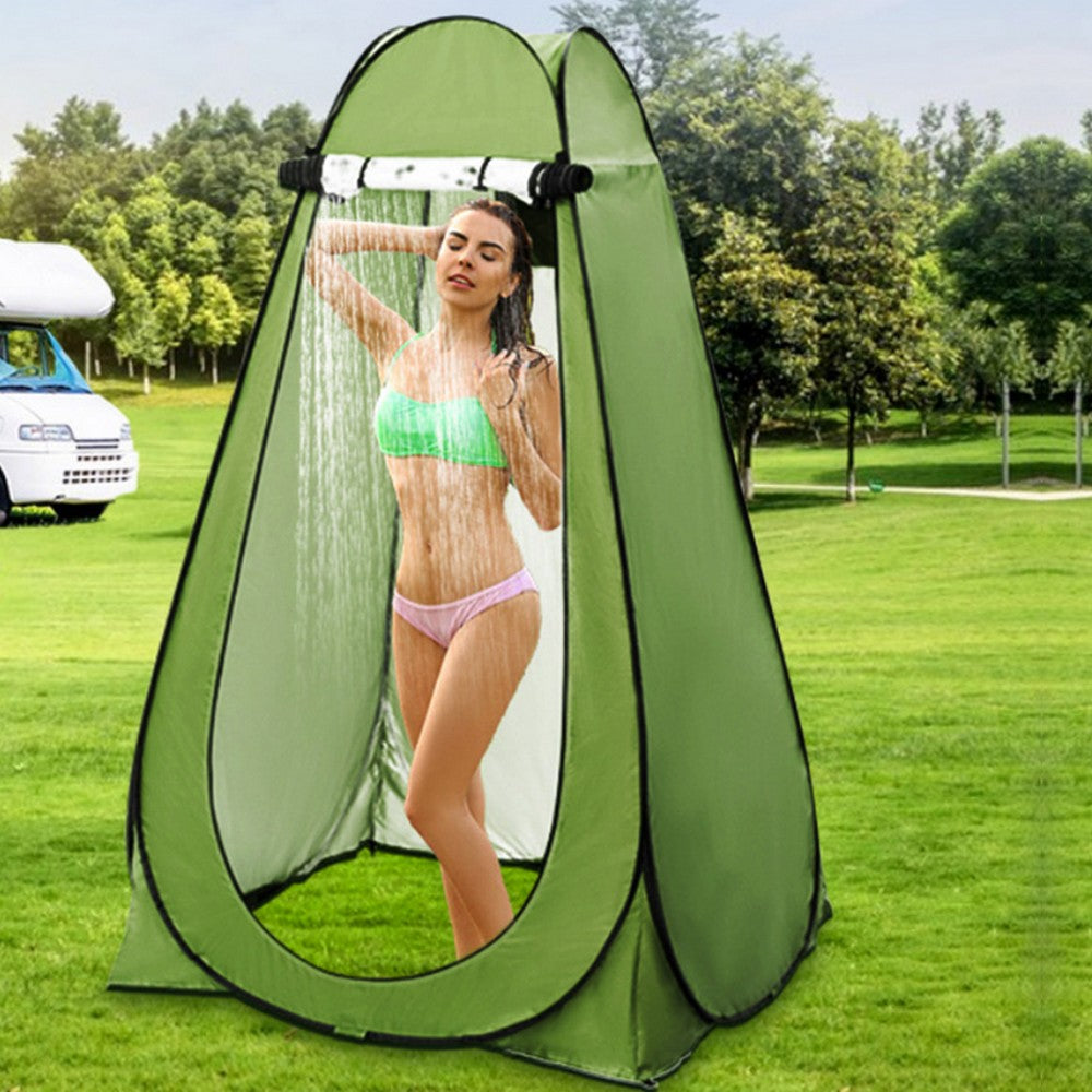 Pop-Up Privacy Tent Portable Outdoor Camping Shower Toilet Tent Changing Room for Hiking Green