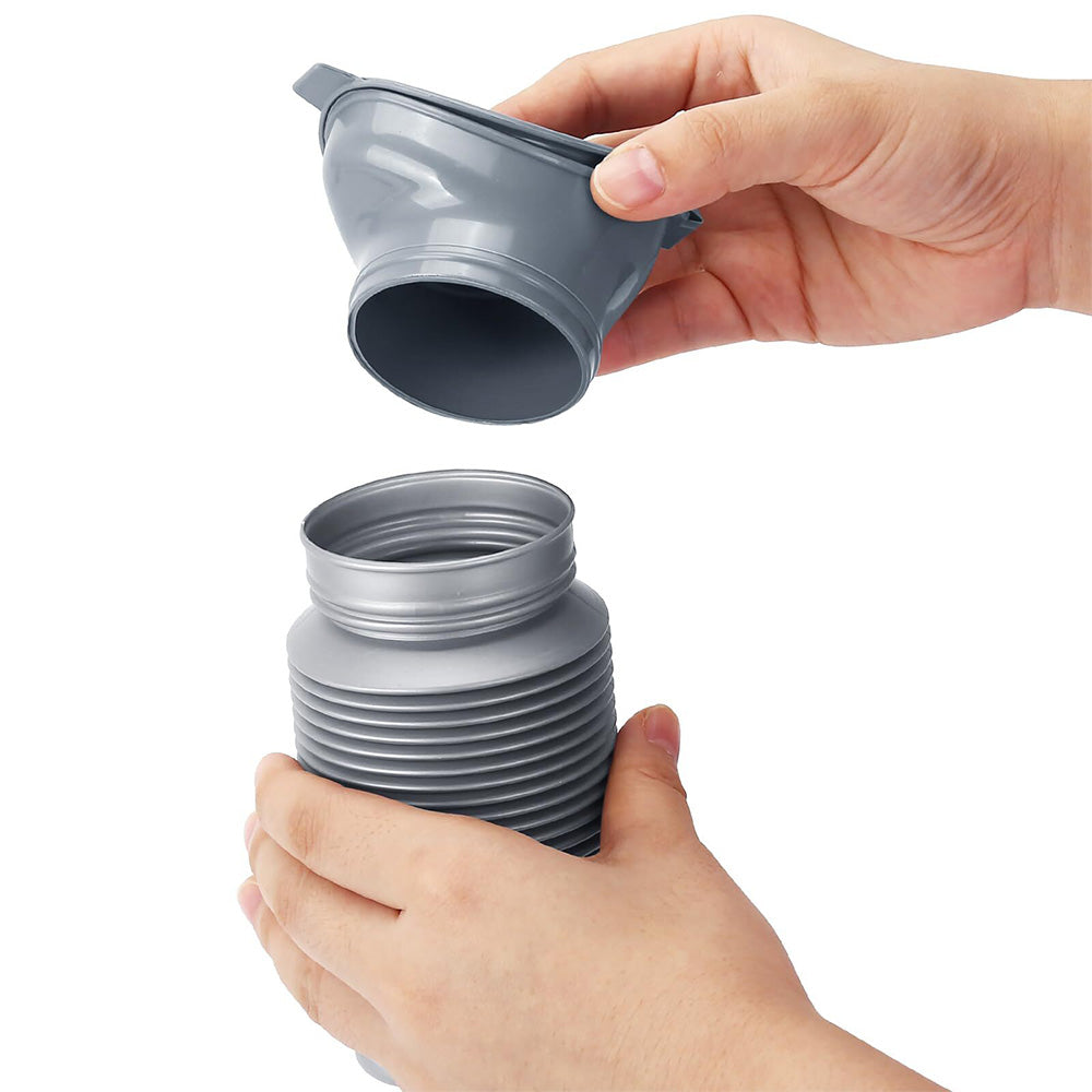 750ml Pee Bottles Collapsible Urine Bottle Car Pee Bottle For Men And Women-Grey