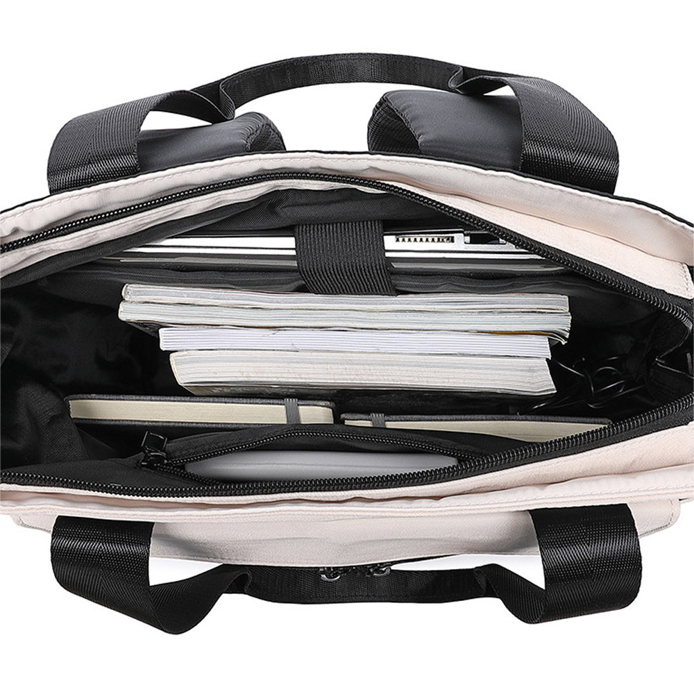 2-in-1 Laptop Tote Backpack Convertible Daypack with USB Charging Port for Work Travel Black