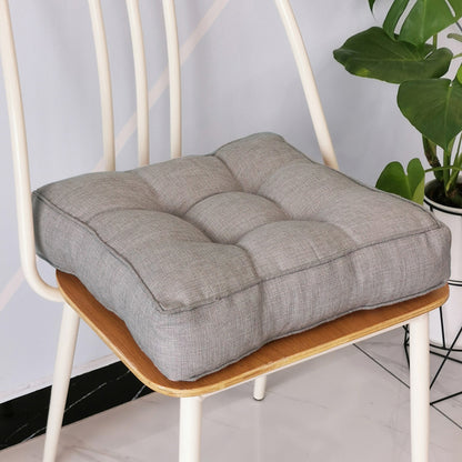 Thick Square Chair Seat Cushion Thickened Floor Cushion 45cm Gray