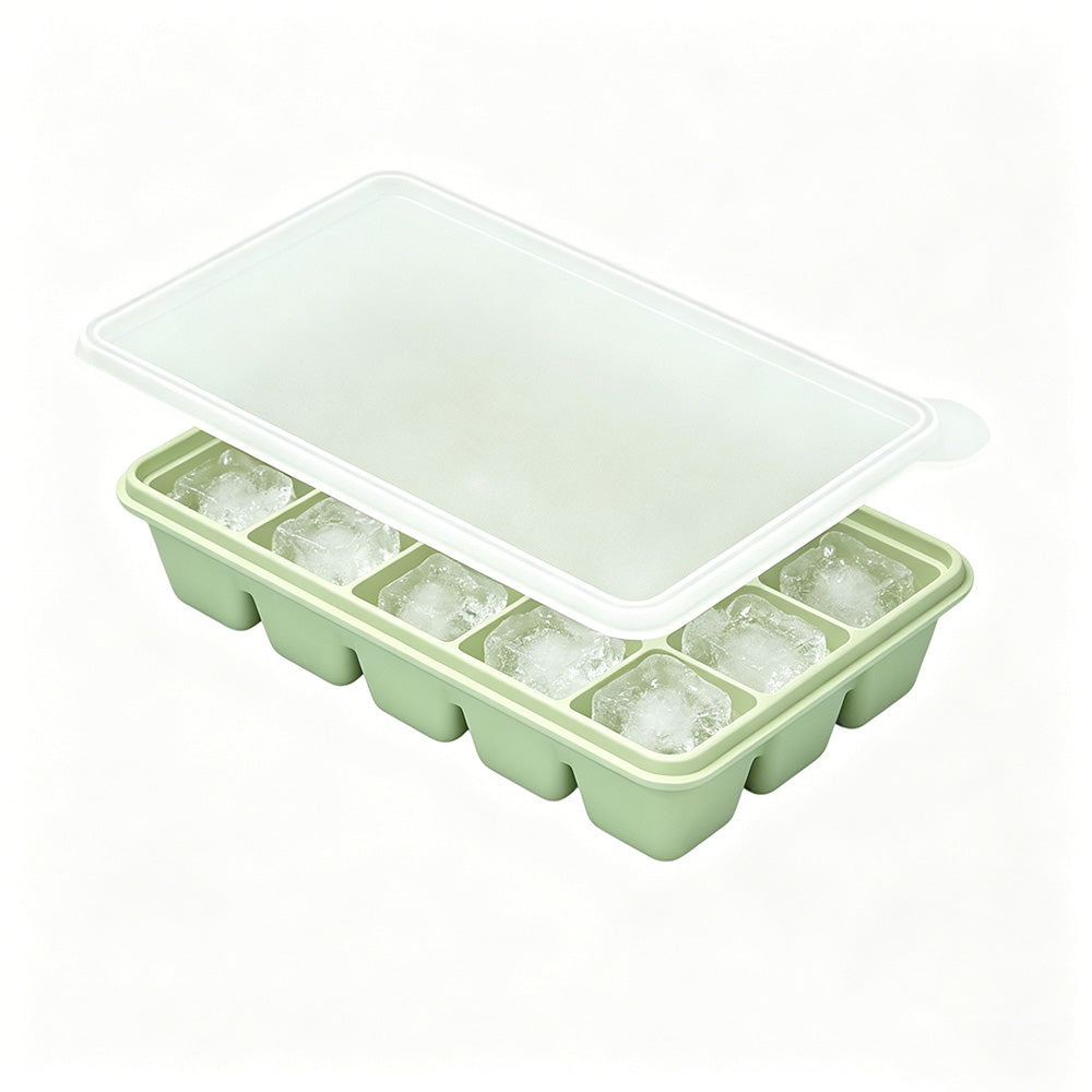 3 Pack Silicone Ice Cube Trays-Green