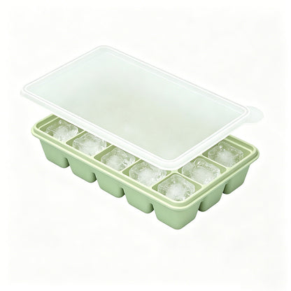 3 Pack Silicone Ice Cube Trays-Green
