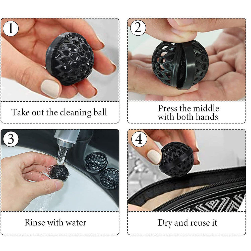 2Pcs Inner Sticky Balls Keep Bag Clean Sticky Inside Balls Backpack Clean Balls