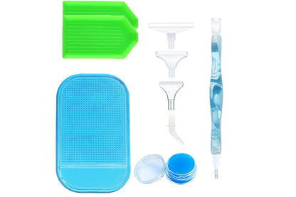 5D Diamond Painting Tools Set DIY Art Craft Pen Accessories Kit -Light Blue