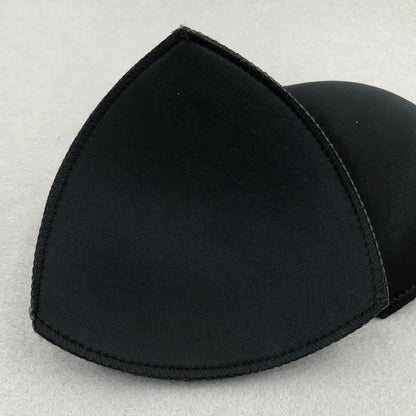 4 Pairs Triangle Replacement Foam Bra Pad Inserts - Black