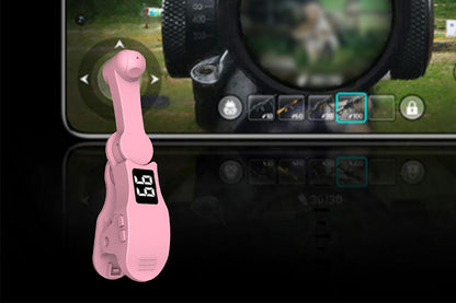 USB Auto Clicker Phone Screen Tapping Device with Adjustable Speed and Display -Pink