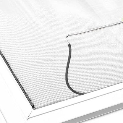 DIY Window Screen Repair Kit Fiberglass Mesh with Tools-Grey