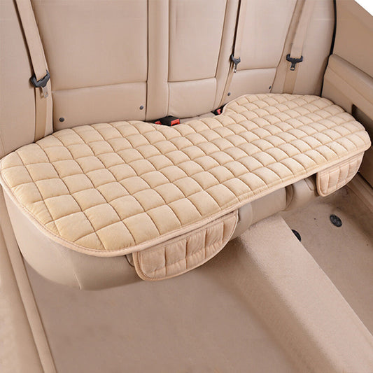 Universal Car Rear Seat Cover Back Seat Protector Mat Beige