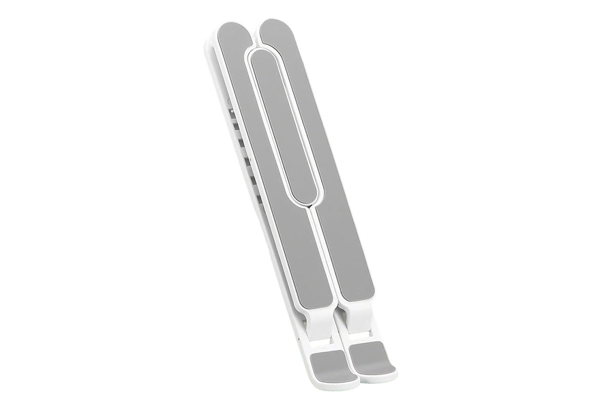 Adjustable Height Foldable Aluminum Laptop Stand - White