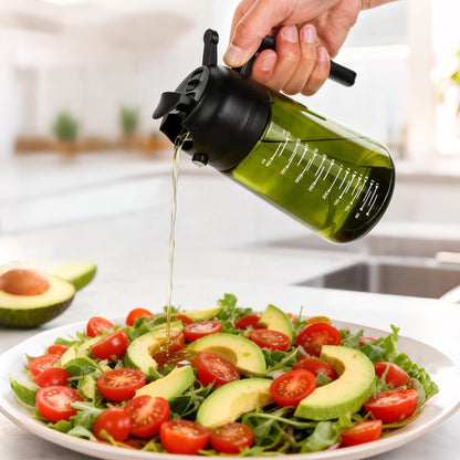 2Pcs Oil Sprayer Bottle for Cooking Olive Oil Dispenser Kitchen Gadgets-Green