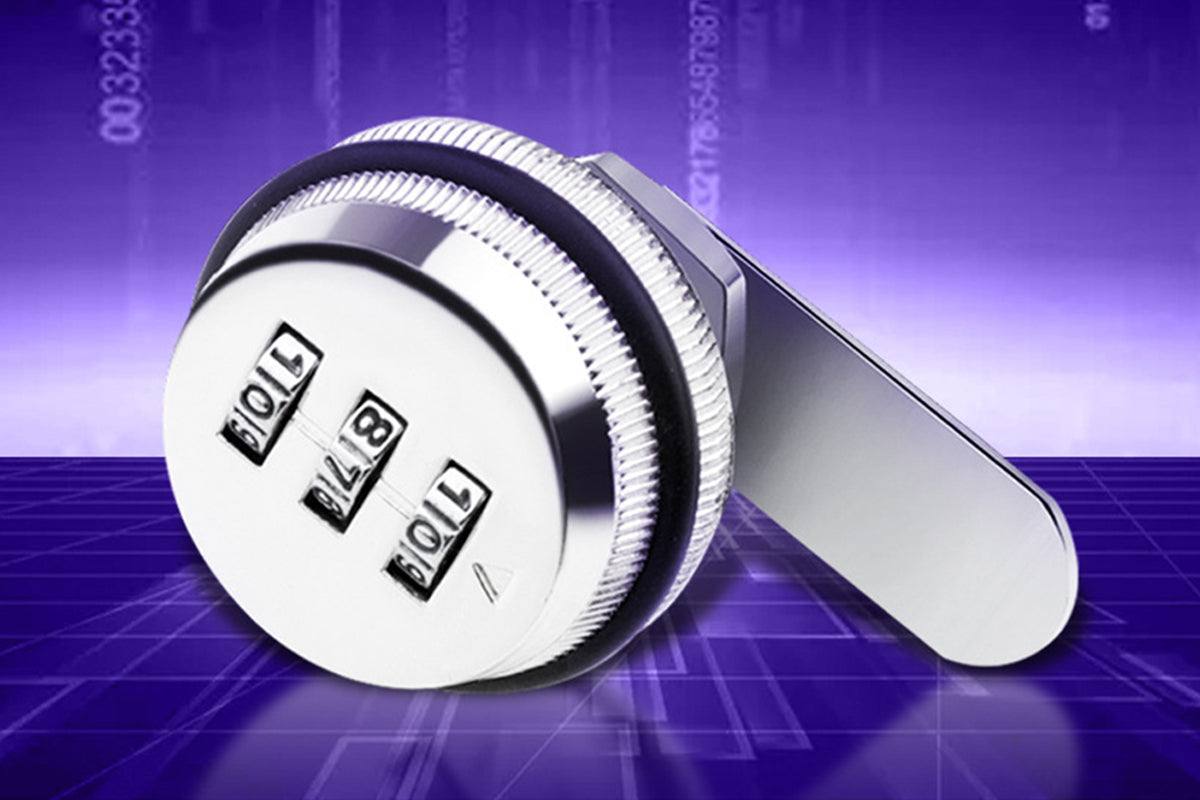 2 Piece 3 Digital Code Combination Cam-Lock - Silver