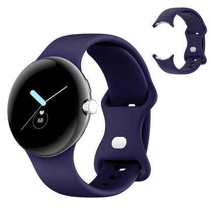 For Google Pixel Watch 1 / 2 Soft Replacement Strap Silicone Sport Watch Band Blue