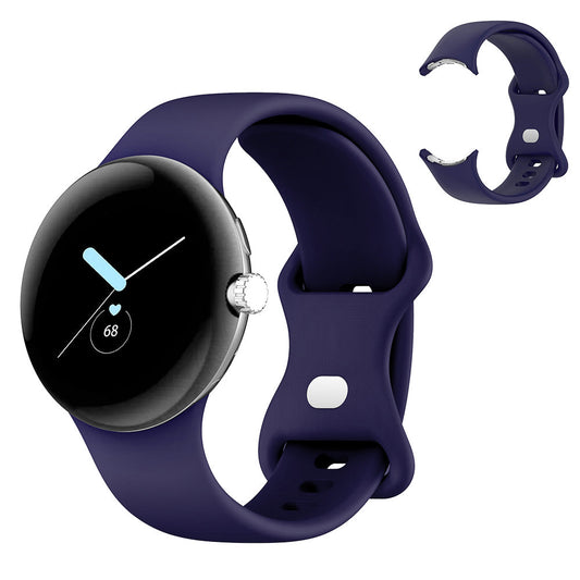 For Google Pixel Watch 1 / 2 Soft Replacement Strap Silicone Sport Watch Band Blue