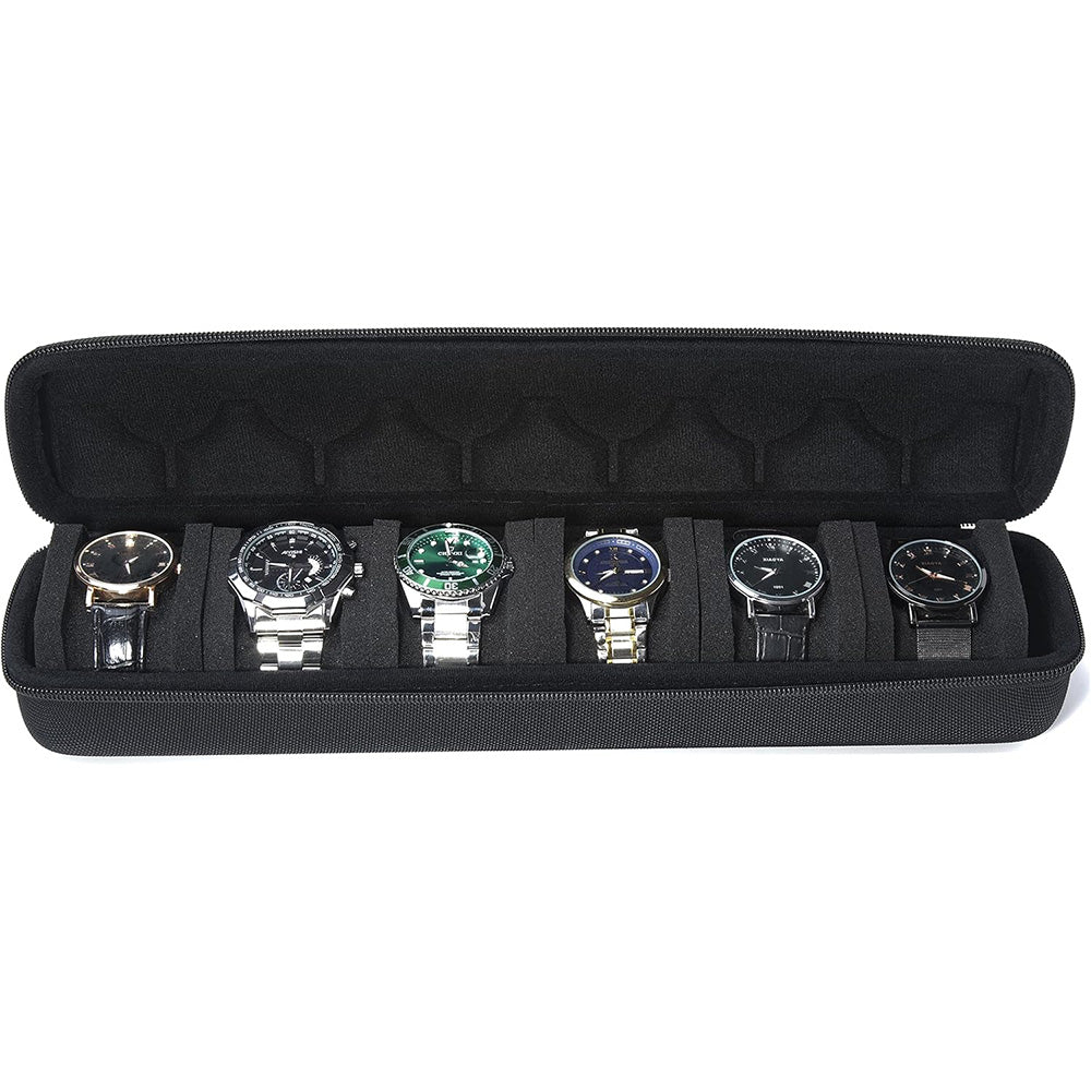 Portable Watch Storage Box Travel Organizer Watch Roll Display Case Style 3