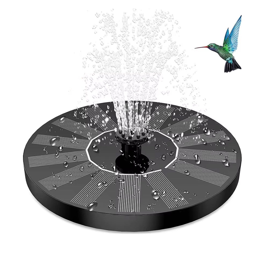 Solar Water Fountain with 6 Nozzles Solar Powered Floating Solar Pond Pump for Bird Bath Pond Pool Fish Tank